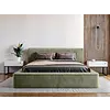 Tulla 160 x 200 cm Gestoffeerd Bed Olijfgroen Tulla 160 x 200 cm Gestoffeerd Bed Olijfgroen