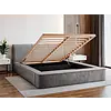 Tulla 160 x 200 cm Gestoffeerd Bed Grijs