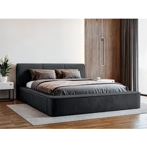 Trae Mobler Tulla 140 x 200 cm Gestoffeerd Bed Zwart
