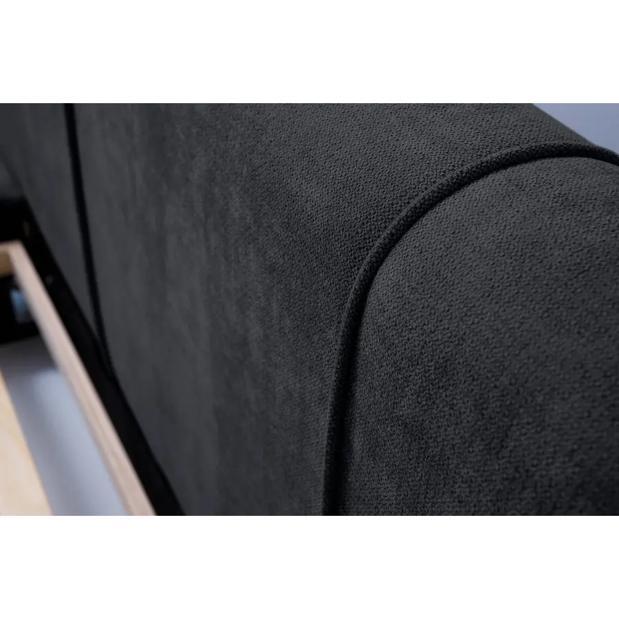 Tulla 180 x 200 cm Gestoffeerd Bed Zwart Tulla 180 x 200 cm Gestoffeerd Bed Zwart