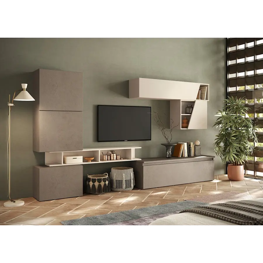 Infinity 2.0 Cashmere / Brons TV Meubel Set 74