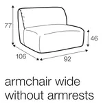 Emily 1-Zits 92 cm Wide Emily 1-Zits 92 cm Wide