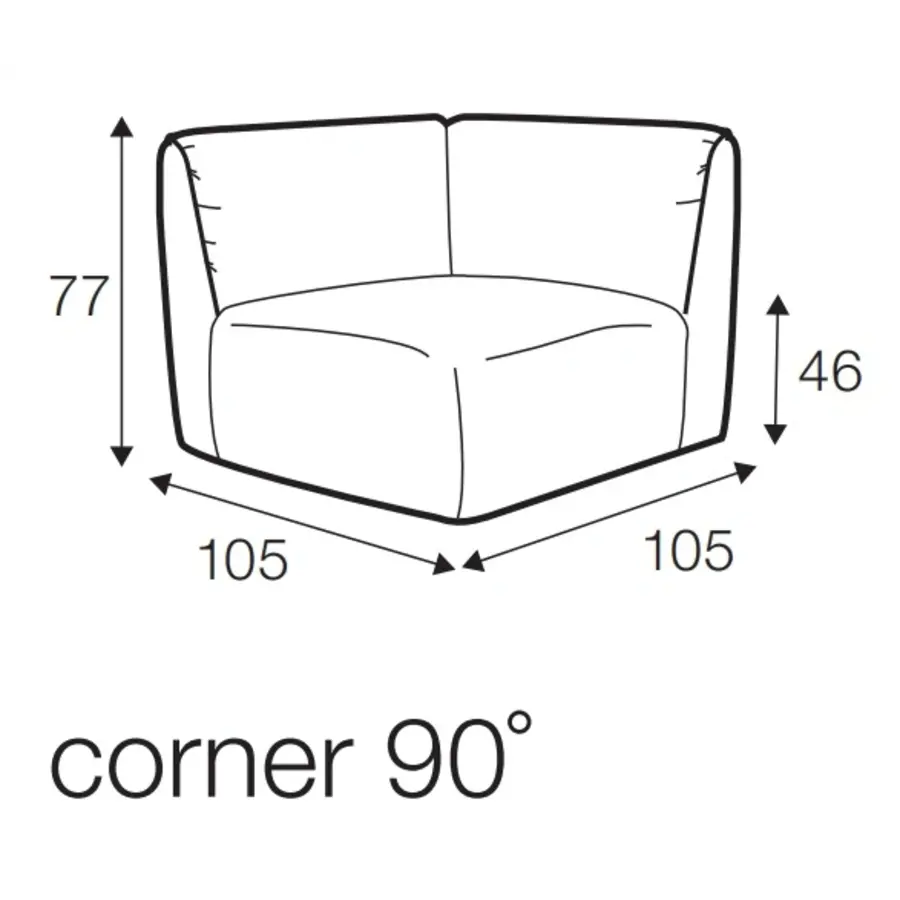 Emily Hoek 90º 105 cm Emily Hoek 90º 105 cm