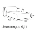 Emily Chaise Longue 122 x 188 cm Links/Rechts Emily Chaise Longue 122 x 188 cm Links/Rechts