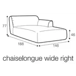Emily Chaise Longue 146 x 188 cm Links/Rechts