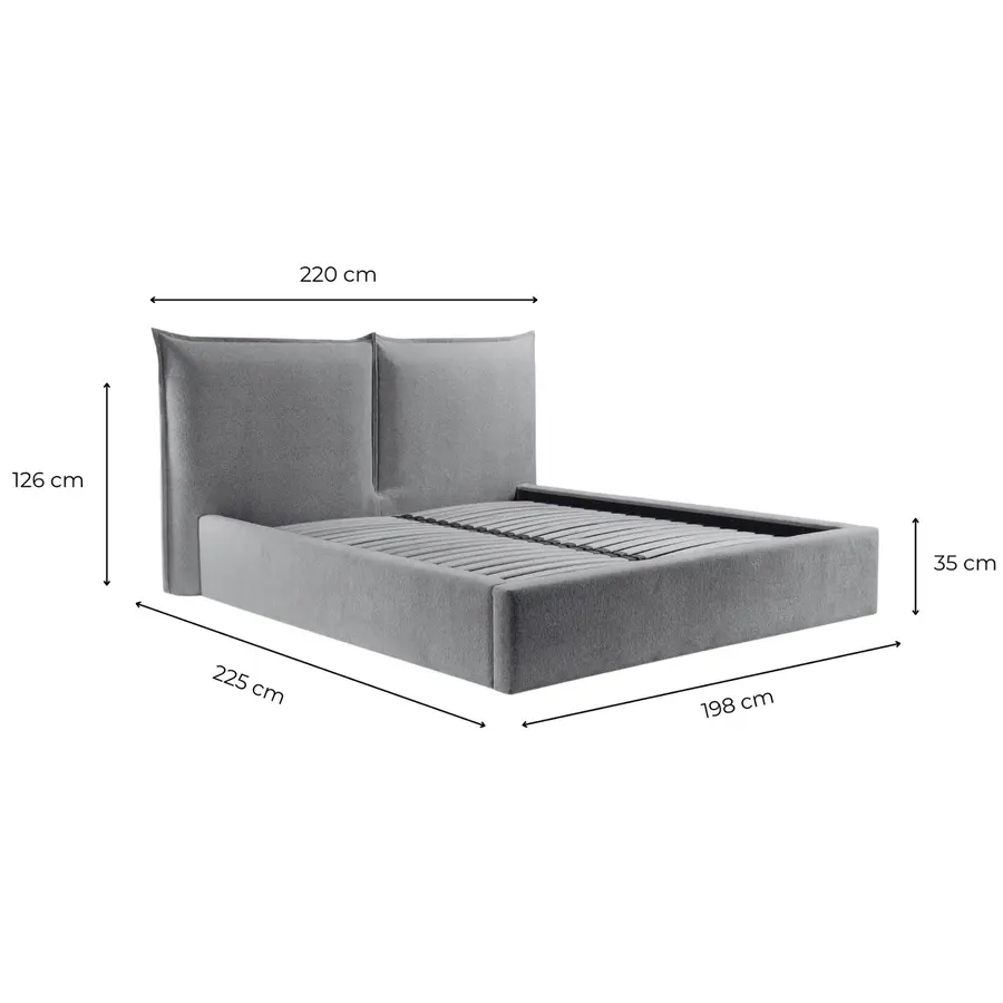 Werona 180 x 200 cm Gestoffeerd Bed Bosgroen Werona 180 x 200 cm Gestoffeerd Bed Bosgroen