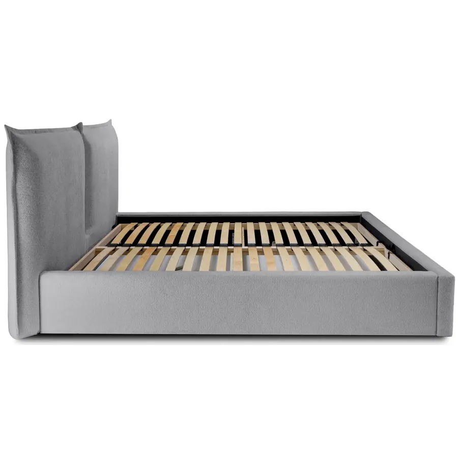 Werona 180 x 200 cm Gestoffeerd Bed Grijs Werona 180 x 200 cm Gestoffeerd Bed Grijs