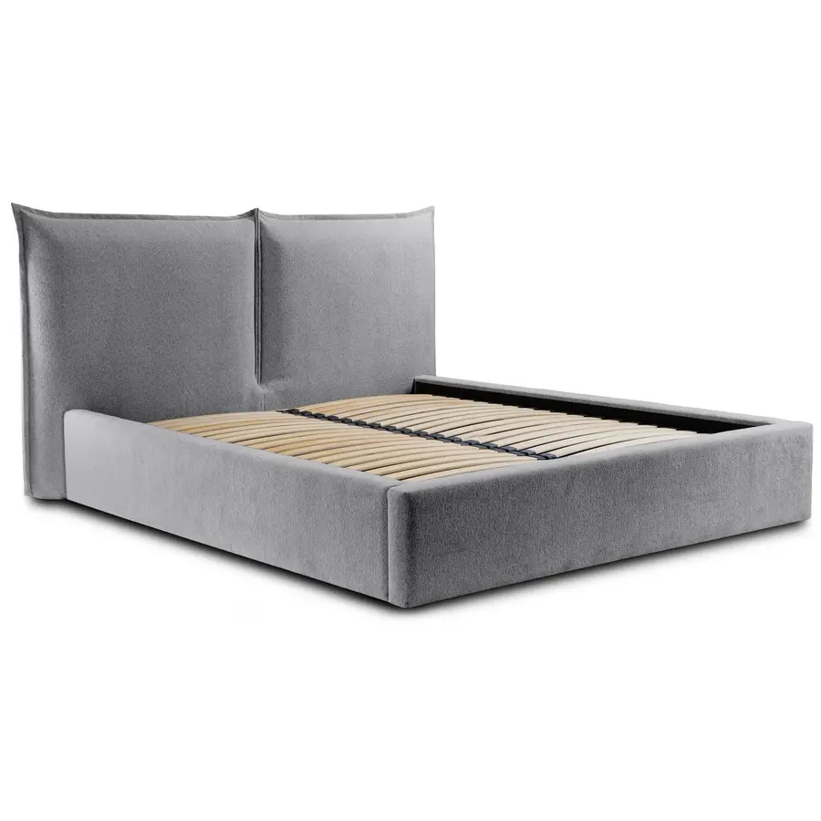 Werona 180 x 200 cm Gestoffeerd Bed Grijs Werona 180 x 200 cm Gestoffeerd Bed Grijs