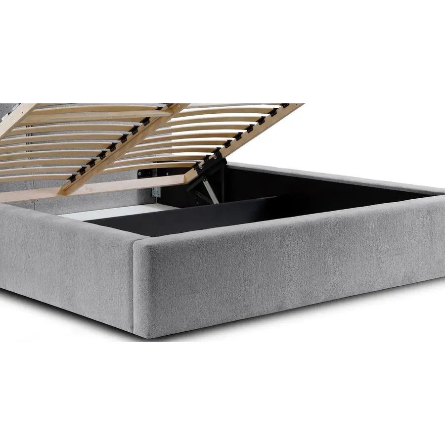 Werona 160 x 200 cm Gestoffeerd Bed Grijs Werona 160 x 200 cm Gestoffeerd Bed Grijs