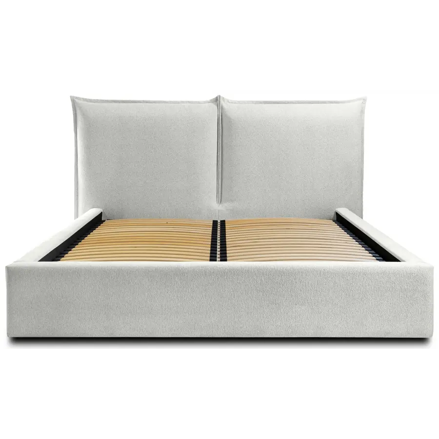 Werona 140 x 200 cm Gestoffeerd Bed Gebroken Wit