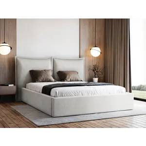 Trae Mobler Werona 160 x 200 cm Gestoffeerd Bed Gebroken Wit