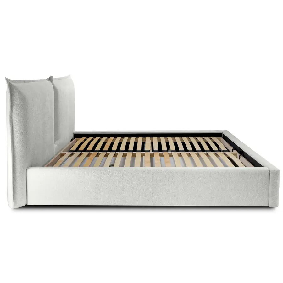 Werona 160 x 200 cm Gestoffeerd Bed Gebroken Wit Werona 160 x 200 cm Gestoffeerd Bed Gebroken Wit