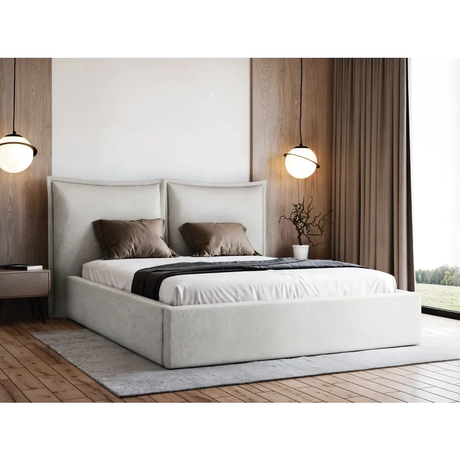 Werona 180 x 200 cm Gestoffeerd Bed Gebroken Wit