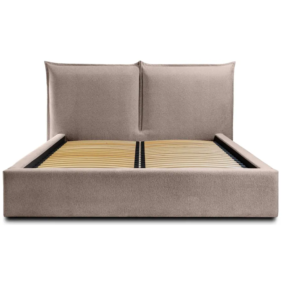 Werona 140 x 200 cm Gestoffeerd Bed Taupe Werona 140 x 200 cm Gestoffeerd Bed Taupe
