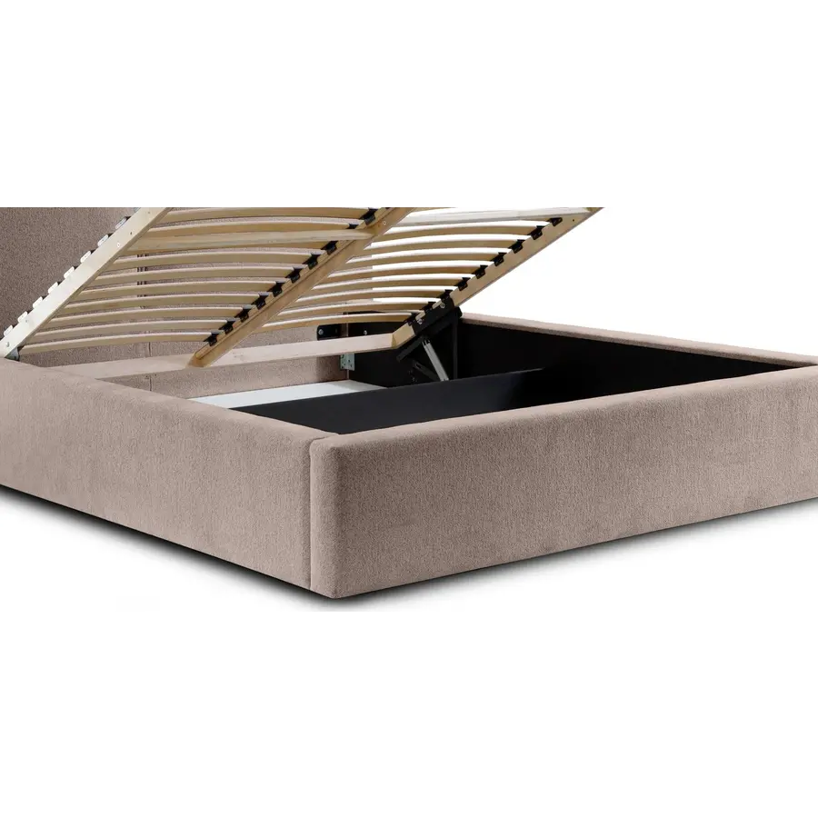 Werona 180 x 200 cm Gestoffeerd Bed Taupe Werona 180 x 200 cm Gestoffeerd Bed Taupe