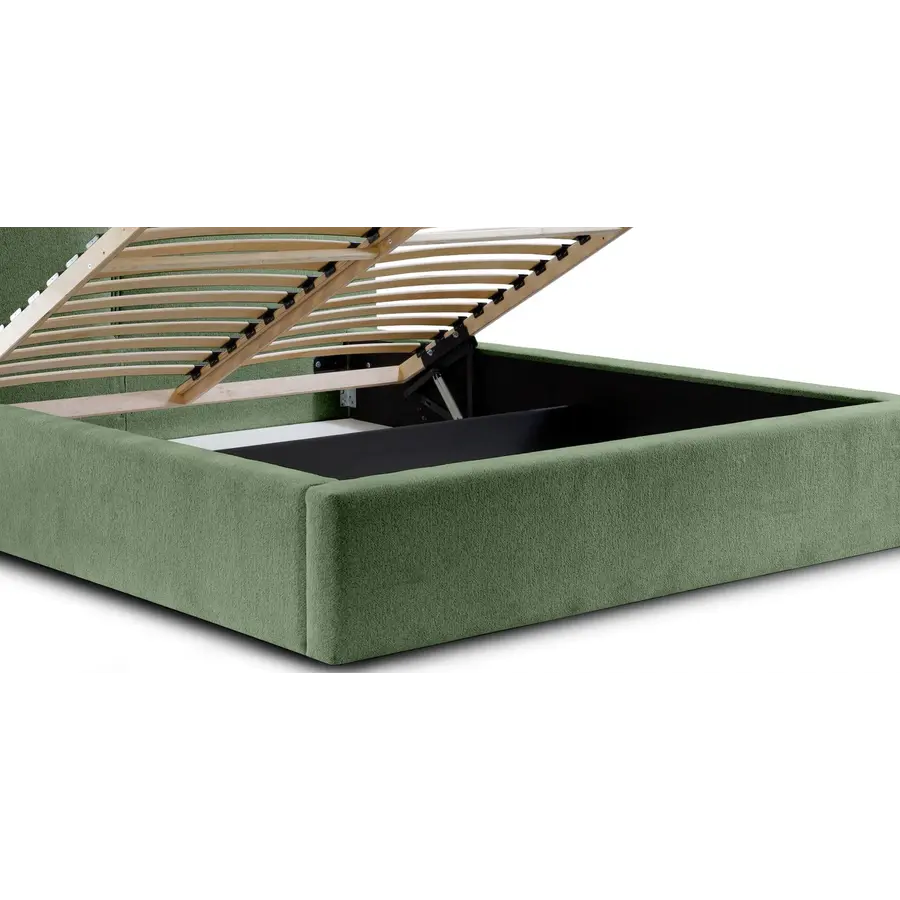 Werona 180 x 200 cm Gestoffeerd Bed Bosgroen Werona 180 x 200 cm Gestoffeerd Bed Bosgroen