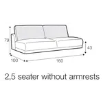 Edvin 2,5-Zits 160 cm Edvin 2,5-Zits 160 cm
