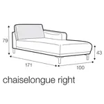 Edvin Chaise Longue 100 x 171 cm Rechts/Links Edvin Chaise Longue 100 x 171 cm Rechts/Links