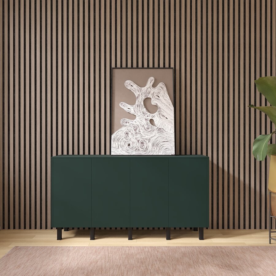 Soft Pro Ayaya 163 cm Dressoir Groen Soft Pro Ayaya 163 cm Dressoir Groen