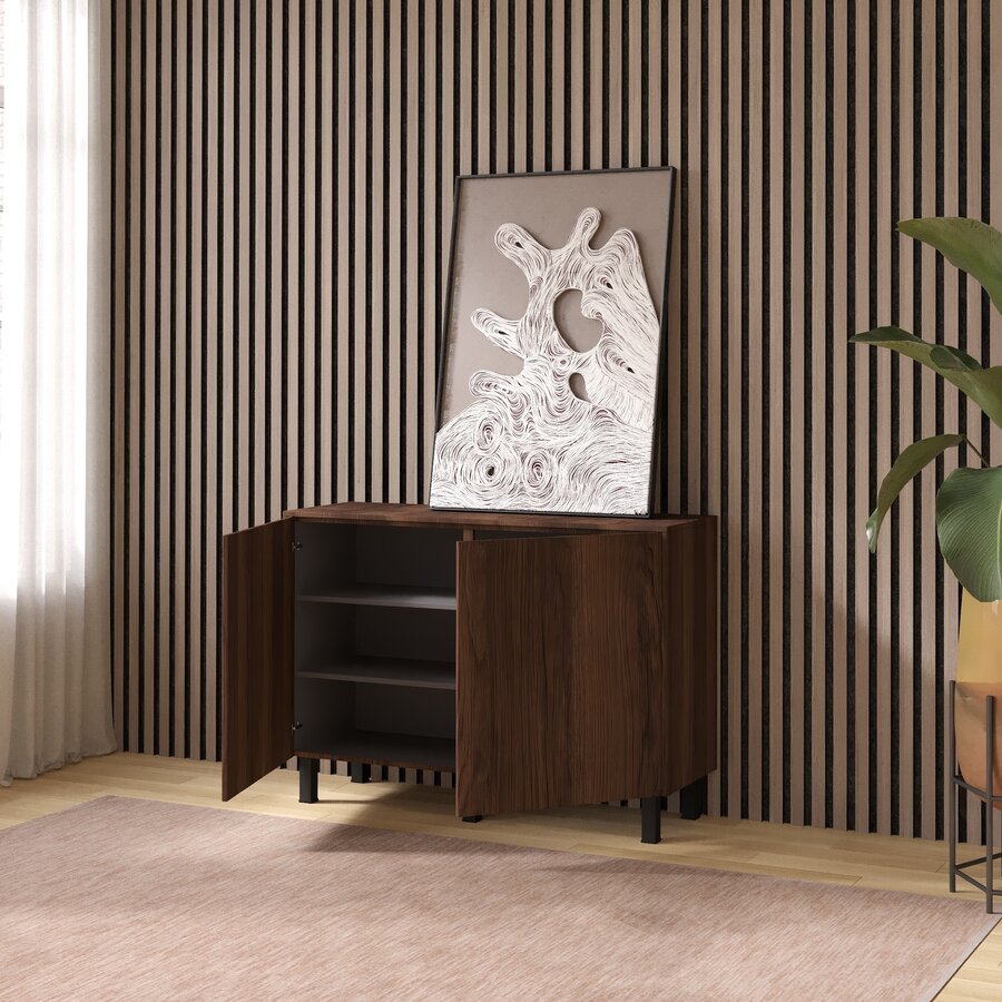 Trentino Ayaya 123 cm Dressoir Walnoot Trentino Ayaya 123 cm Dressoir Walnoot