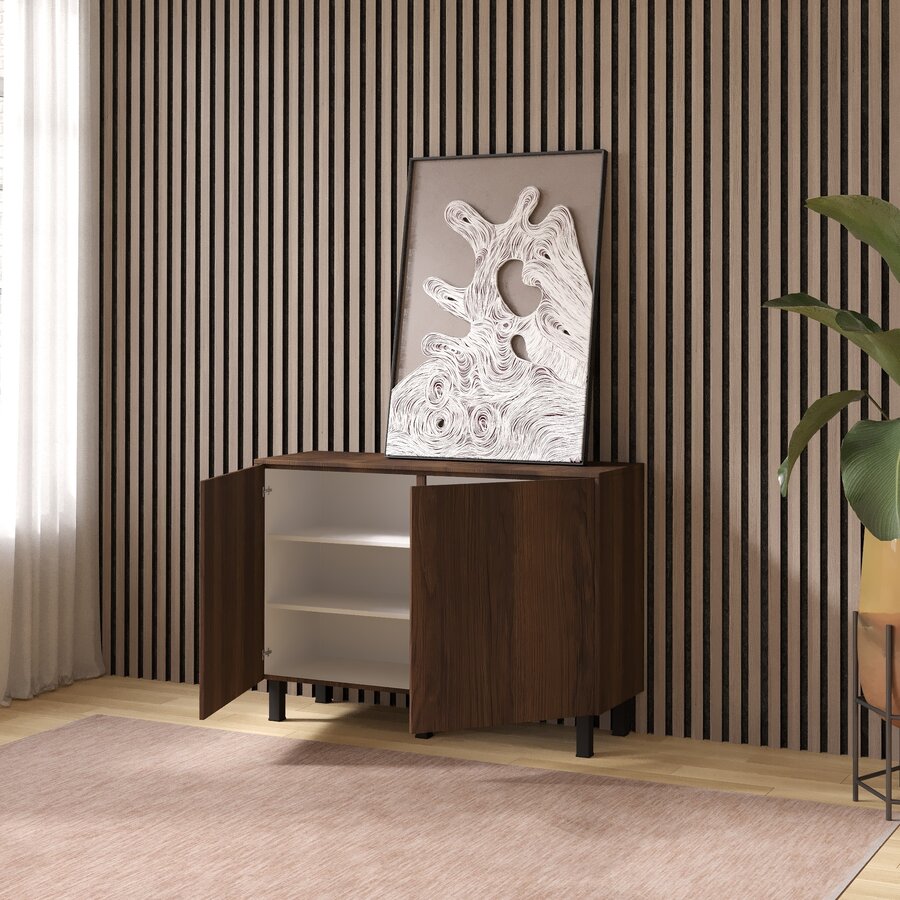 Trentino Ayaya 123 cm Dressoir Walnoot Trentino Ayaya 123 cm Dressoir Walnoot