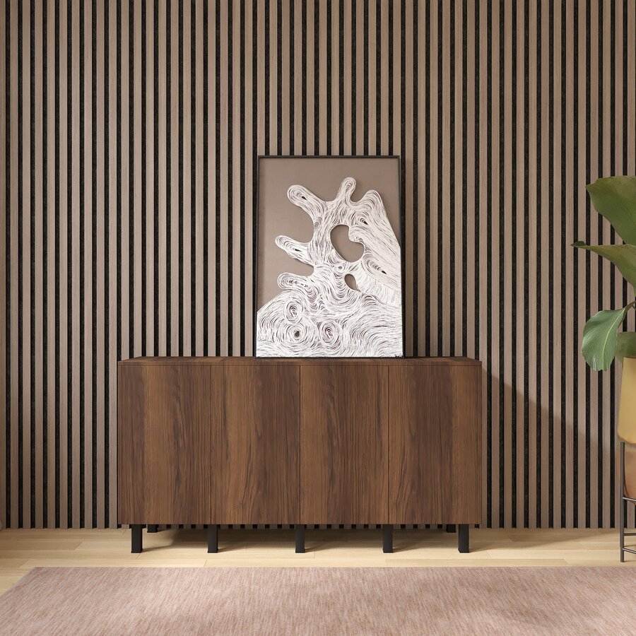 Trentino Ayaya 163 cm Dressoir Walnoot Trentino Ayaya 163 cm Dressoir Walnoot