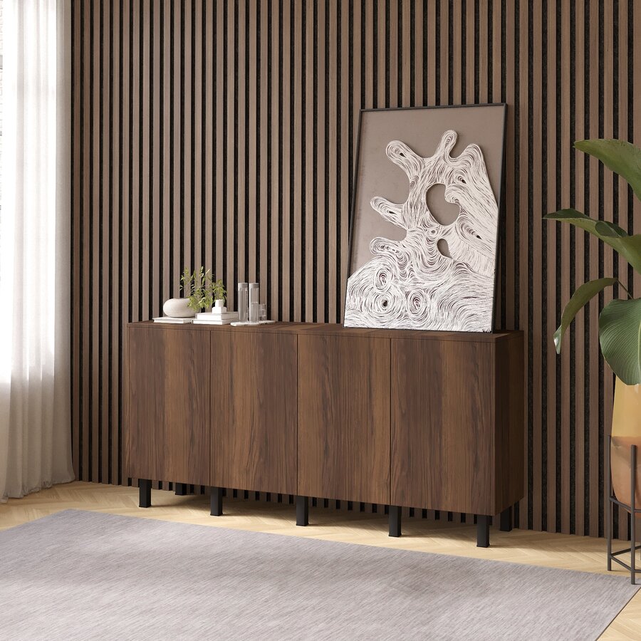 Trentino Ayaya 183 cm Dressoir Walnoot Trentino Ayaya 183 cm Dressoir Walnoot