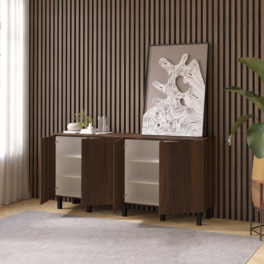 Trentino Ayaya 183 cm Dressoir Walnoot Trentino Ayaya 183 cm Dressoir Walnoot