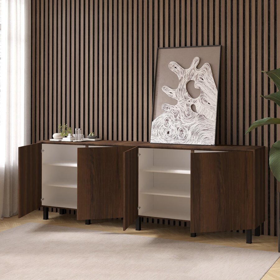 Trentino Ayaya 243 cm Dressoir Walnoot Trentino Ayaya 243 cm Dressoir Walnoot