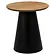 Yde Ronde Bijzettafel Eiken / Zwart Ø45 cm