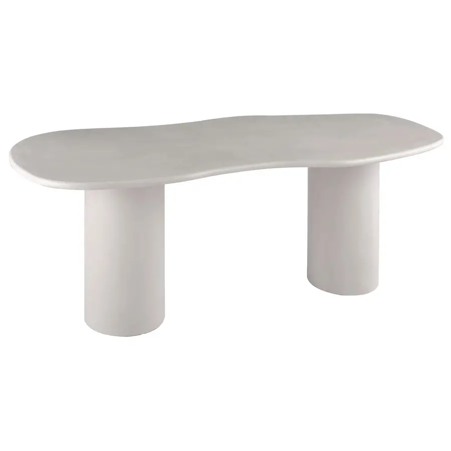 Maranola 200 cm Eettafel Lichtgrijs Organisch Maranola 200 cm Eettafel Lichtgrijs Organisch