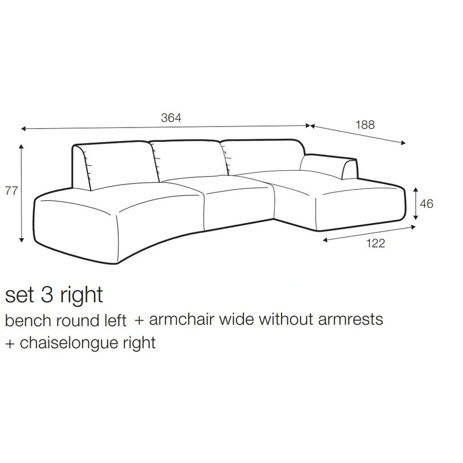 Emily Set 3 Rechts / Links Emily Set 3 Rechts / Links