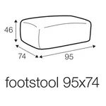 Emily Voetstoel 95 x 74 cm Emily Voetstoel 95 x 74 cm