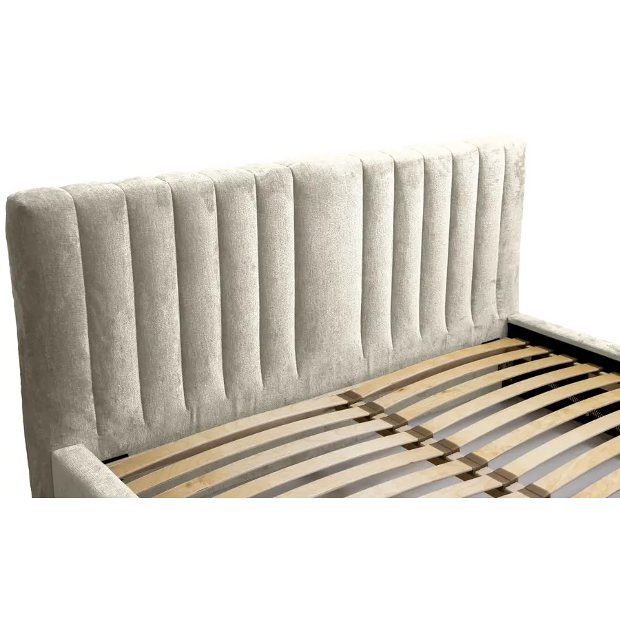 Vegas VI 140 x 200 cm Gestoffeerd Bed Creme