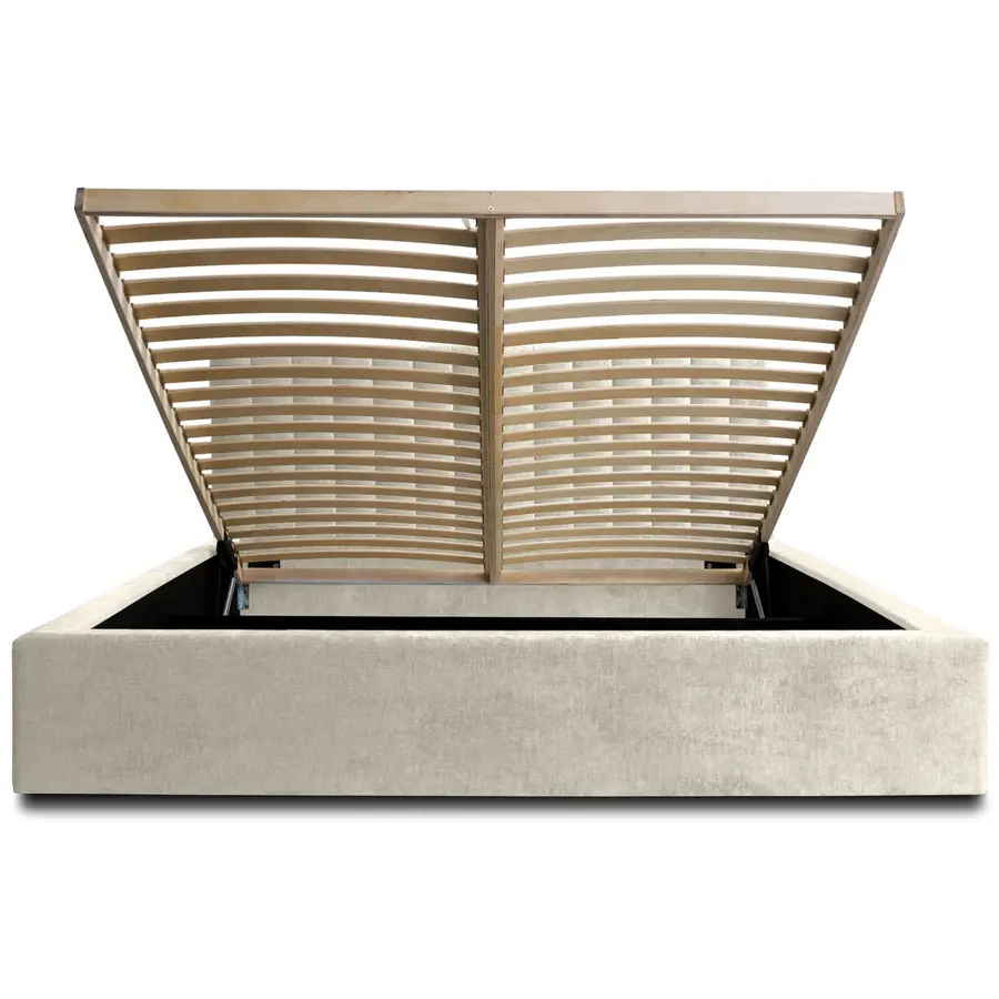 Vegas VI 140 x 200 cm Gestoffeerd Bed Creme