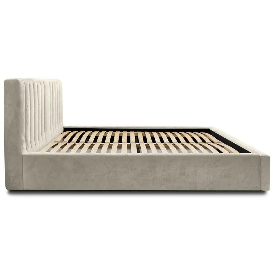 Vegas VI 140 x 200 cm Gestoffeerd Bed Creme