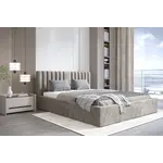 Trae Mobler Vegas VI 140 x 200 cm Gestoffeerd Bed Grijs Trae Mobler Vegas VI 140 x 200 cm Gestoffeerd Bed Grijs