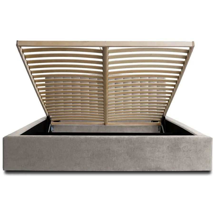 Vegas VI 140 x 200 cm Gestoffeerd Bed Grijs Vegas VI 140 x 200 cm Gestoffeerd Bed Grijs