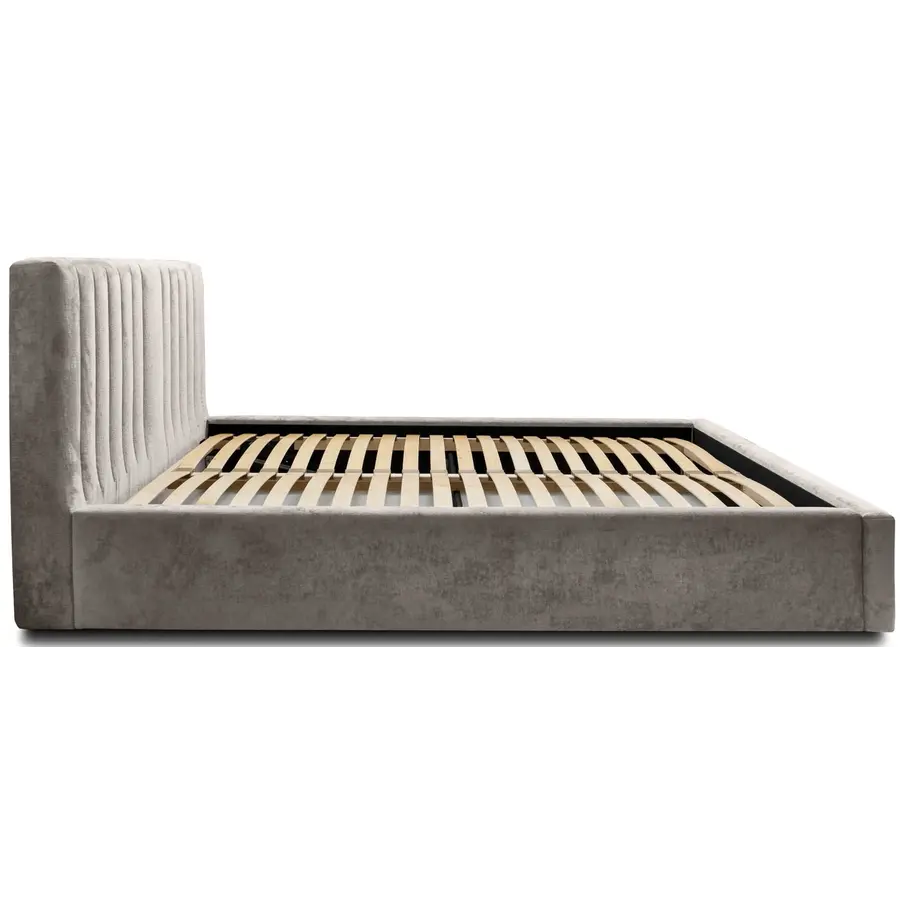 Vegas VI 140 x 200 cm Gestoffeerd Bed Grijs Vegas VI 140 x 200 cm Gestoffeerd Bed Grijs