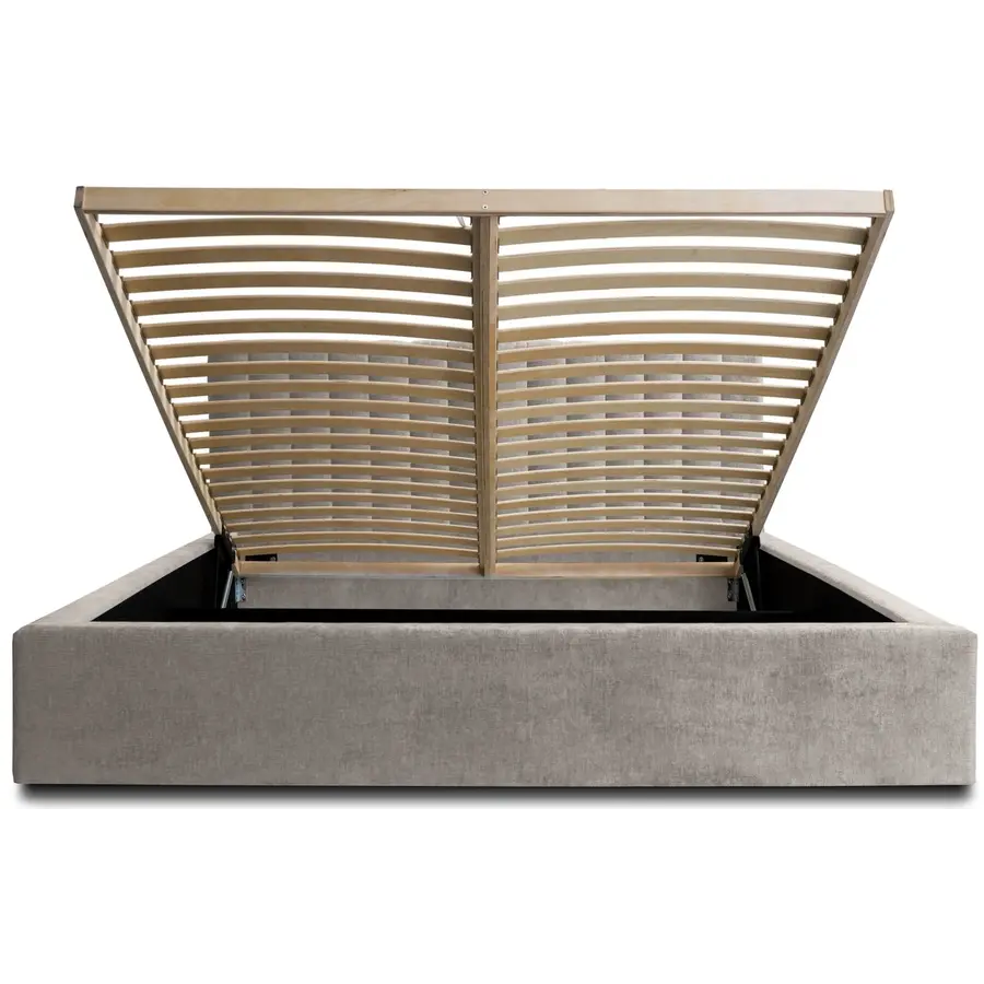 Vegas VI 160 x 200 cm Gestoffeerd Bed Grijs Vegas VI 160 x 200 cm Gestoffeerd Bed Grijs