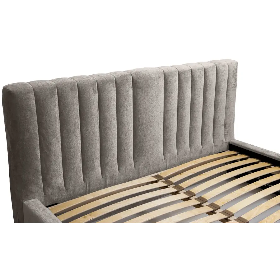 Vegas VI 160 x 200 cm Gestoffeerd Bed Grijs Vegas VI 160 x 200 cm Gestoffeerd Bed Grijs
