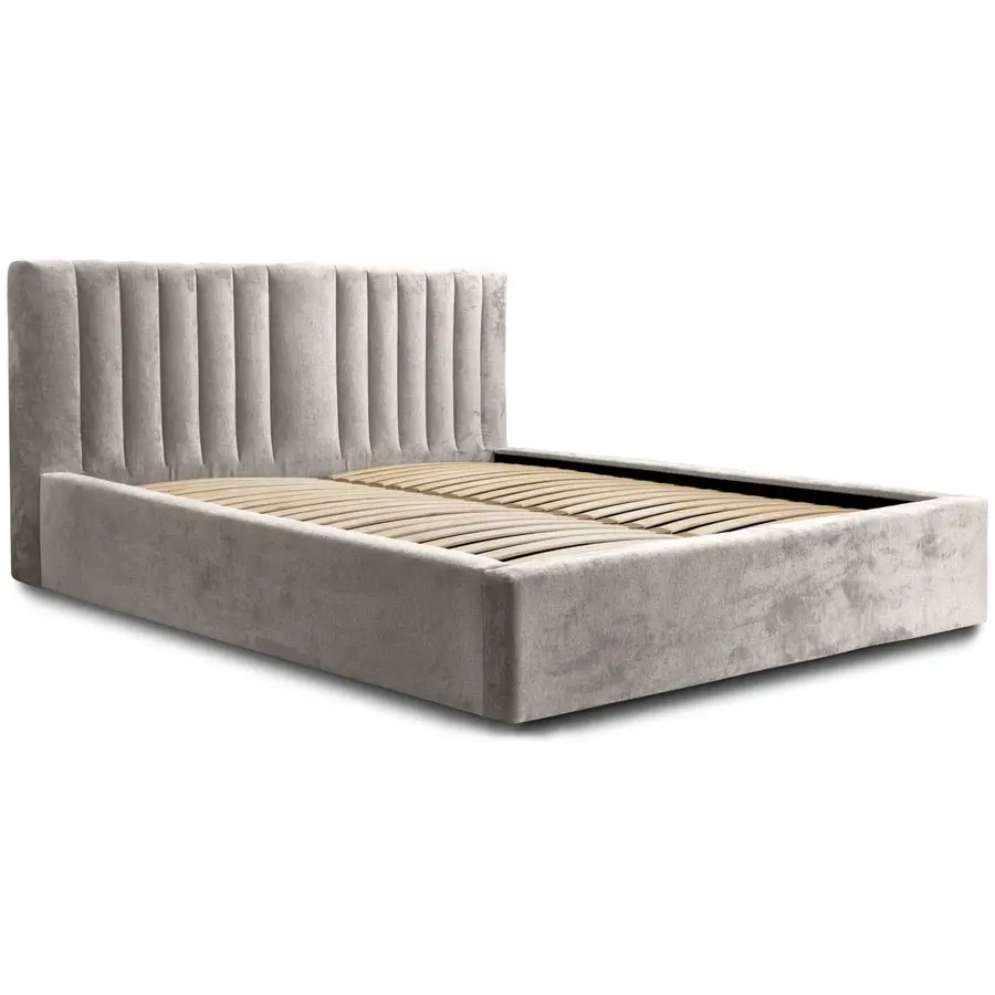 Vegas VI 180 x 200 cm Gestoffeerd Bed Grijs