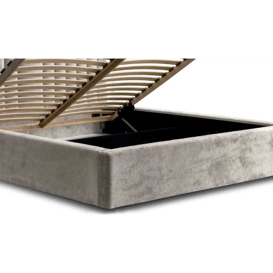 Vegas VI 180 x 200 cm Gestoffeerd Bed Grijs