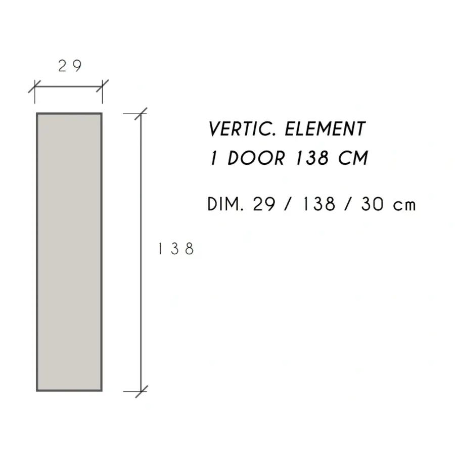 Infinity 2.0 Verticaal Wandmeubel Cashmere Infinity 2.0 Verticaal Wandmeubel Cashmere