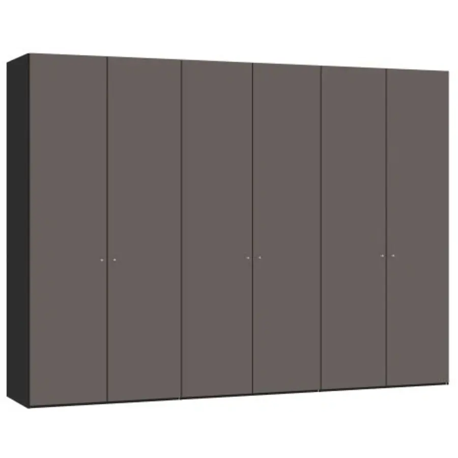 Toffee Glas Draaideurkast 6 deuren Toffee Glas Draaideurkast 6 deuren