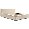 Ajsza 160 x 200 cm Gestoffeerd Bed Beige