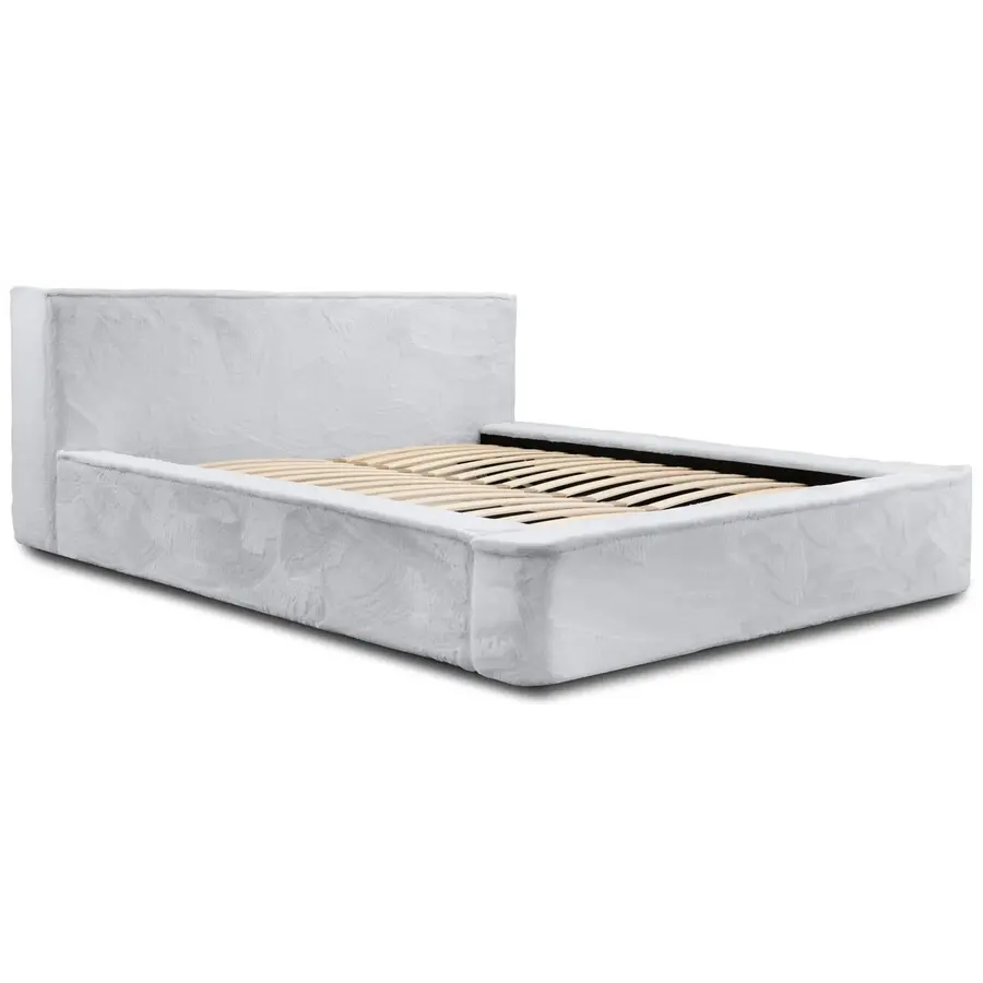 Ajsza 180 x 200 cm Gestoffeerd Bed Lichtgrijs Ajsza 180 x 200 cm Gestoffeerd Bed Lichtgrijs