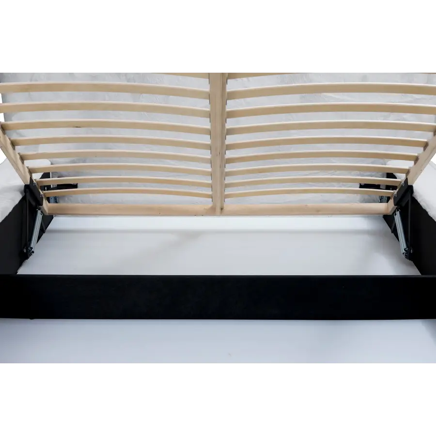 Ajsza 180 x 200 cm Gestoffeerd Bed Lichtgrijs Ajsza 180 x 200 cm Gestoffeerd Bed Lichtgrijs