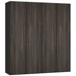 Jutzler Groevenstructuur Donker Draaideurkast 4 deuren Jutzler Groevenstructuur Donker Draaideurkast 4 deuren