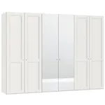 Jutzler Landhuis Wit/Spiegel Draaideurkast 6 deuren Jutzler Landhuis Wit/Spiegel Draaideurkast 6 deuren
